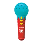 Микрофон с огоньками Азбукварик Веселые песенки, бирюзовый 84750