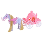 Карета с куклой и лошадкой Amore Bello 37*12*19 см фиолетовый