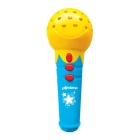 Микрофон с огоньками Азбукварик Песенки для малышей, желтый 84811