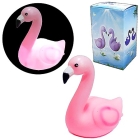 Ночник KWELT 13см Фламинго, светодиодный, пластик, розовый, батарейки в комплекте