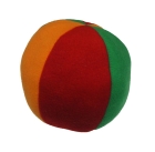 Мячик мягконабивной d14см 3-х цветный 63007/4