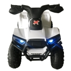 Детский электроквадроцикл Zhehua Technology (пластиковые колеса, свет, звук) белый XH116