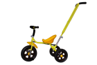 Велосипед трехколесный Galaxy Лучик Малют 3, с ручкой, колеса из ЭВА (желтый)