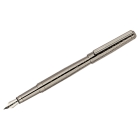Ручка перьевая Delucci "Mistico", черная, 0,8мм, корпус оружейный металл, подар.уп.