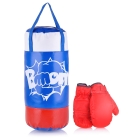 Боксерский набор Belon Груша 50*20 см, перчатки, цвет синий/белый/красный арт.НБ-001-Ф/ПР1
