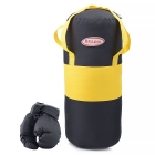 Боксерский набор Belon Груша цилиндр 50*20 см, перчатки, черный/желтый, ткань оксфорд