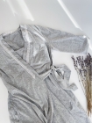 Комплект (халат + сорочка) для беременных и кормящих "Серый меланж"