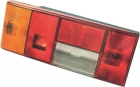 Рассеиватель фонаря заднего 2109 левый (желт.указ) с корпусом