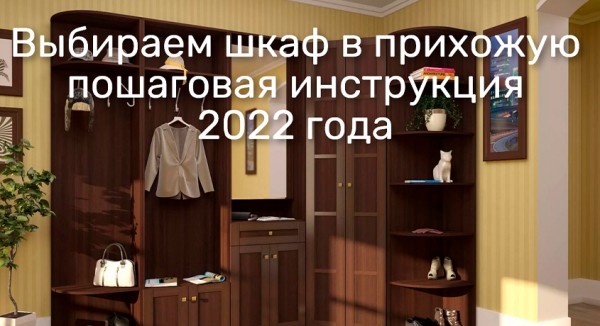Выбираем шкаф в прихожу пошаговая инструкция 2022 года