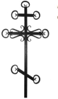 Могильный крест из металла №4