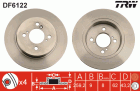 Тормозной диск арт: TRW DF6122