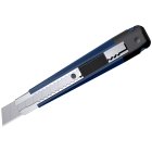 Нож канцелярский 18мм Berlingo "Hyper", auto-lock, металл. направл., синий, европодвес