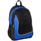 Рюкзак ArtSpace Simple Line, 42*31*15см, 1 отделение, 3 кармана, уплотненная спинка,черный/синий